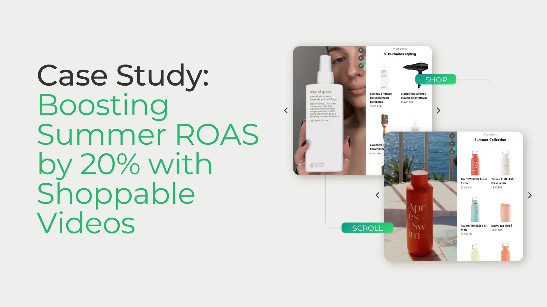 Case Study: Boosting Summer ROAS by 20% with Shoppable Videos