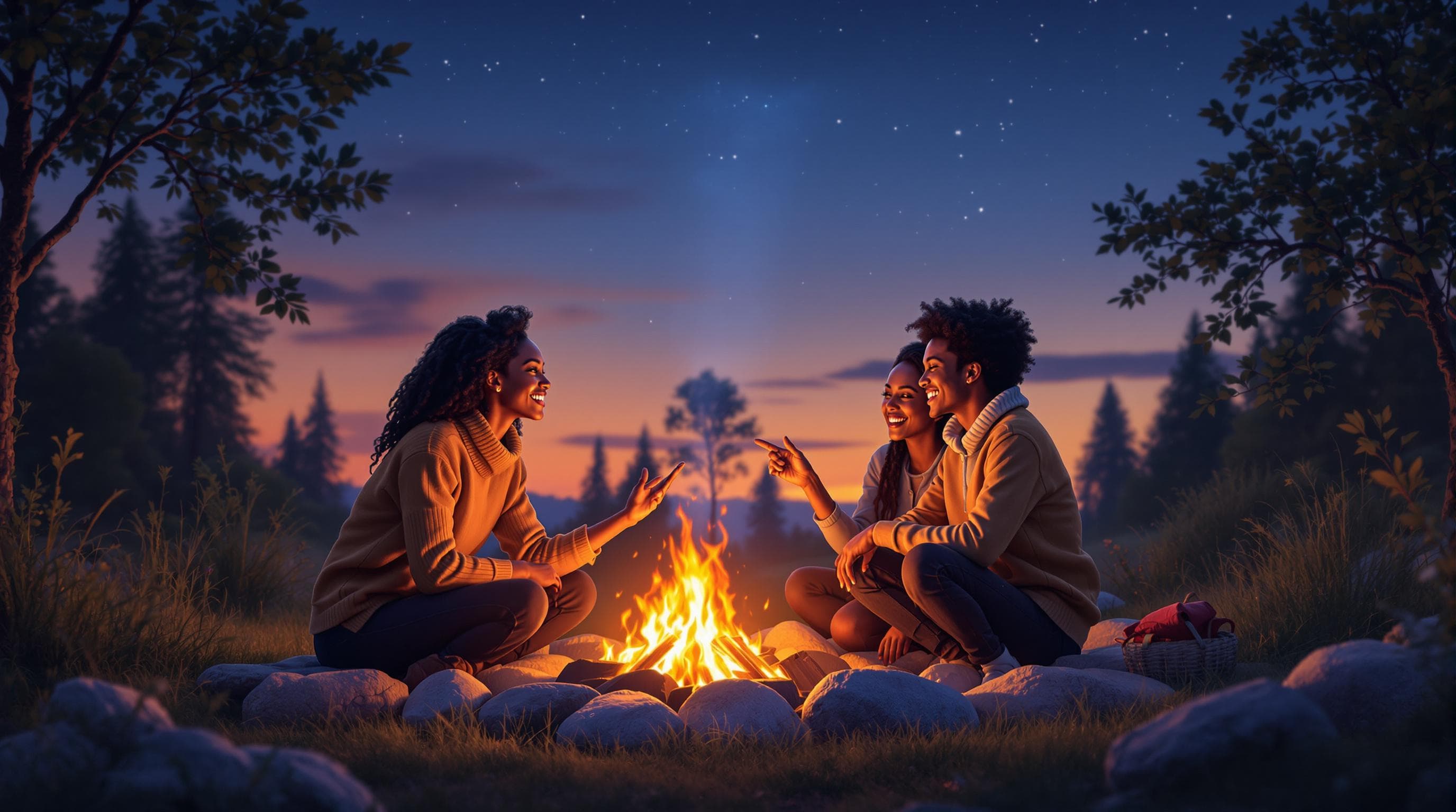 AI avatar staging video showing an AI presenter demonstrating a product in a custom animated scene