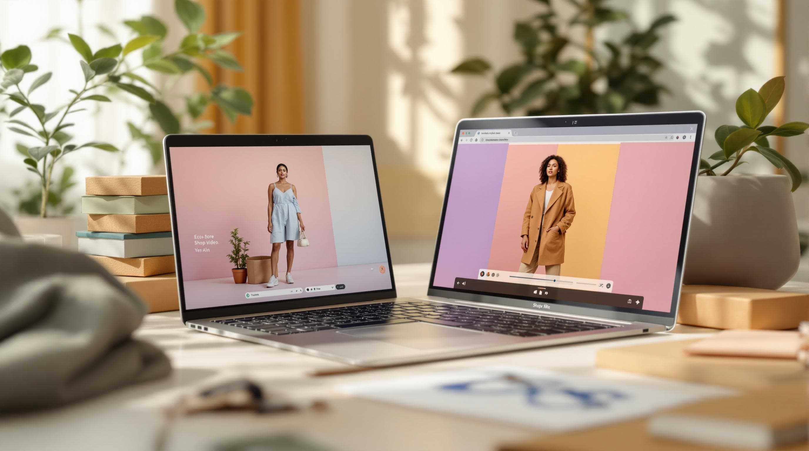 5-second product staging animation for Shopify showing a product in a dynamic AI-generated scene